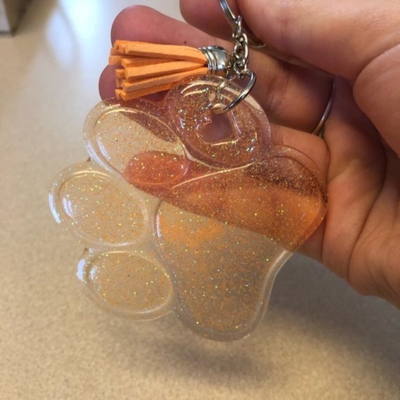 Hand Crafted Accessories - Handmade Dog Paw Keychain